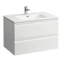 Laufen Pro S Laufen Pro S 800mm Slim Vanity Unit with Two Drawers & Basin  - Matt White