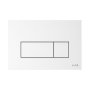 Vitra Loop Square Dual Flush Plate - Gloss White