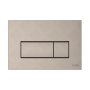 Vitra Loop Square Dual Flush Plate - Brushed Nickel