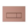 Vitra Loop Square Dual Flush Plate - Copper