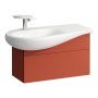 Laufen Alessi 730mm 1 Drawer Vanity Unit with Left Hand Cut-Out - Terracota