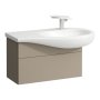 Laufen Alessi 730mm 1 Drawer Vanity Unit with Right Hand Cut-Out - Beige Pearl