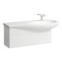 Laufen Alessi 995mm 1 Drawer Vanity Unit with Right Hand Cut-Out - Matt White