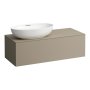 Laufen Alessi 1200mm Drawer Element with Left Oval Cut-Out - Pearl Beige