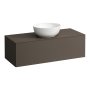 Laufen Alessi 1200mm Drawer Element with Centre Cut-Out - Dark Brown