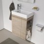 Laufen Pro S 470mm Cloakroom Vanity Unit with Open Right Hand Shelf - Bright Oak