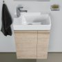 Laufen Pro S 470mm Cloakroom Vanity Unit with Open Right Hand Shelf - Bright Oak