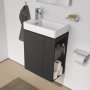 Laufen Pro S 470mm Cloakroom Vanity Unit with Open Right Hand Shelf - Graphite