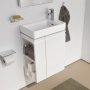 Laufen Pro S 470mm Cloakroom Vanity Unit with Open Left Hand Shelf - Matt White