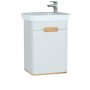 Vitra Sento 500mm Vanity Unit & Basin (Left Hand Hinge) - White