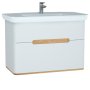 Vitra Sento 1000mm Vanity Unit with 2 Drawers & Basin - White