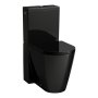 Kartell by Laufen Rimless Close-Coupled Toilet - Gloss Black