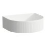 Laufen Sonar 410mm Countertop Basin with Outside Texture - Matt White