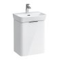 Laufen Moderna 435mm 1 Door Vanity Unit (Left Hand Hinge) - Gloss White