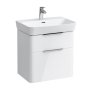 Laufen Moderna 575mm 2 Drawer Vanity Unit - Gloss White