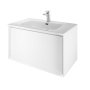 The White Space Distrikt 800mm Wall-Hung Vanity Unit - Matt White