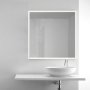 The White Space 600 x 800mm Illuminated Mirror with Touch Sensor & Demister - White