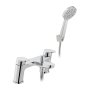 Vado Ava Deck Mounted Bath/Shower Mixer with Shower Kit - Chrome