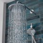 Tavistock Axiom Triple Function Shower System with Handset, Overhead Shower & Bath Filler - Chrome