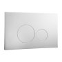 Abacus ISO 2 Flush Plate - Satin