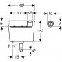 Geberit Low Height Concealed Cistern with Dual Flush Push Button