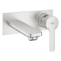 Grohe Lineare M-Size Wall Mounted 2-Hole Basin Mixer - Supersteel