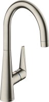 Hansgrohe Talis M51 Single Lever Kitchen Mixer 260 Ecosmart, Single Spray Mode - Stainless Steel Finish